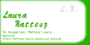 laura mattesz business card